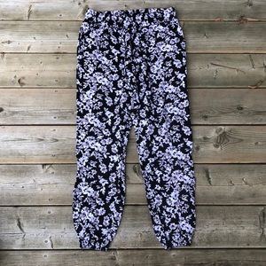 Soft Floral Jogger/Harem Style Pants GARAGE (Size XS)